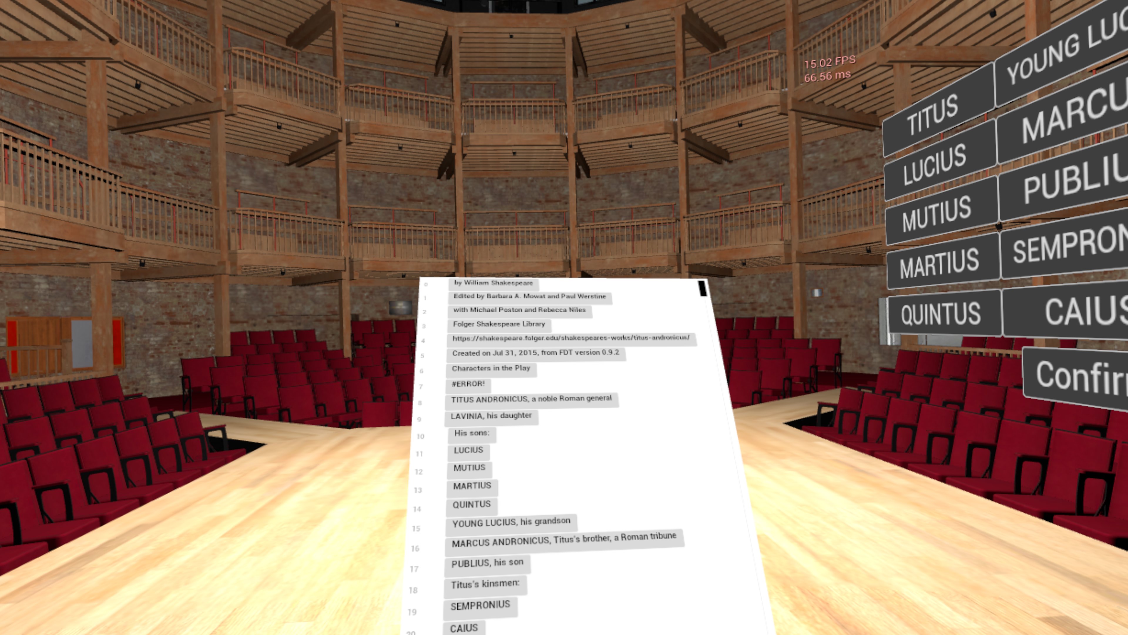Agile Lens — lecture in virtual theatre