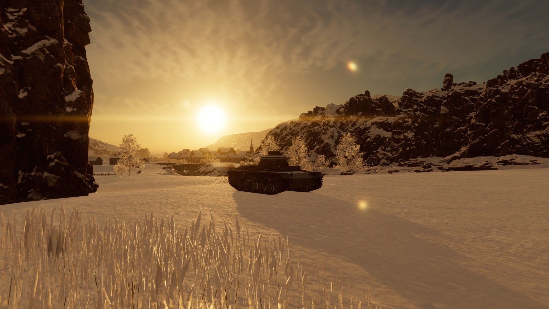 Steel Aces — winter battle scene